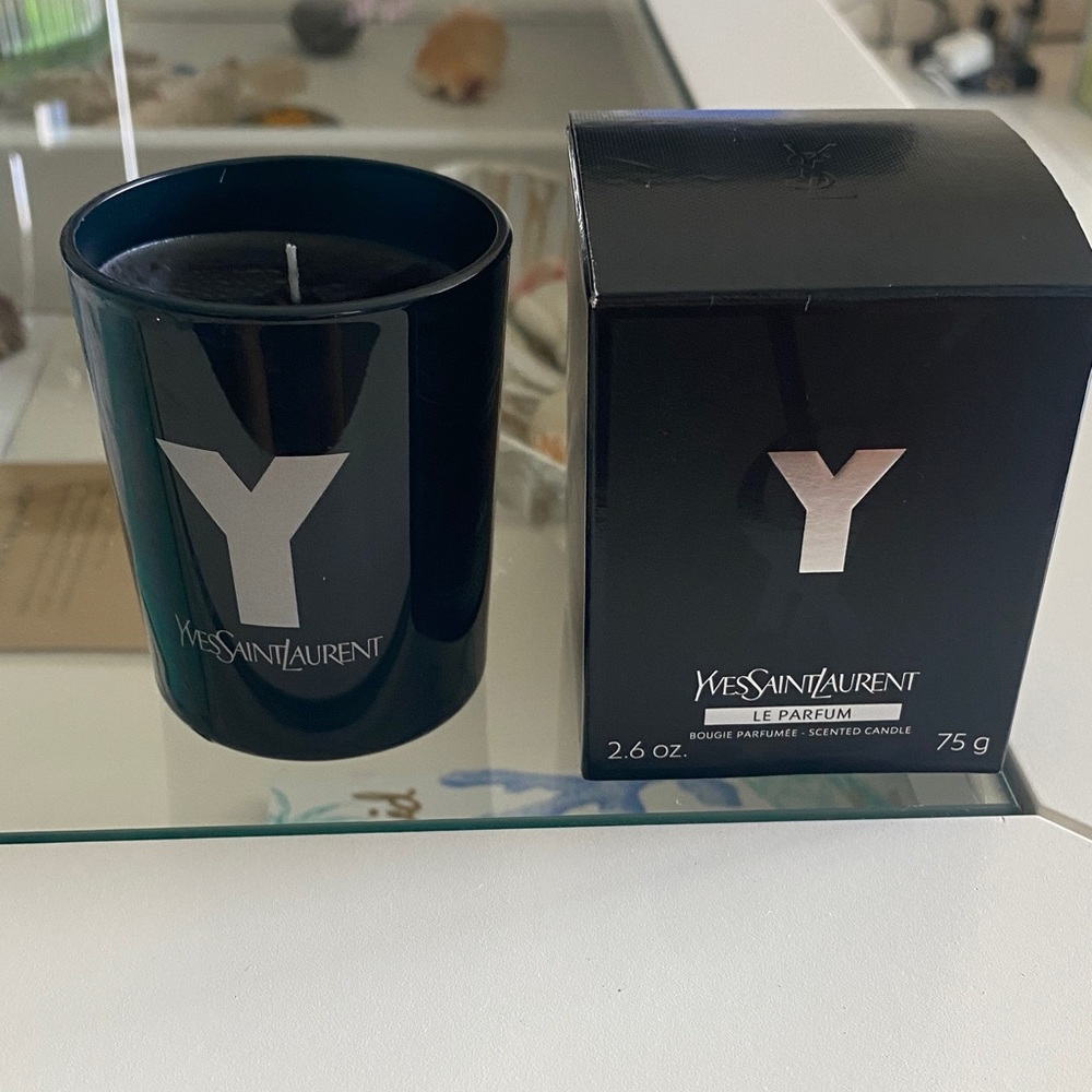 Yves Saint Laurent Le Parfum Scented Candle with Silver Logo promotional item